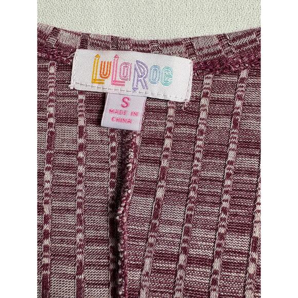 LulaRoe Sarah Duster Long Cardigan Open Front Mauve Pink Size S Front Pockets - Picture 3 of 4